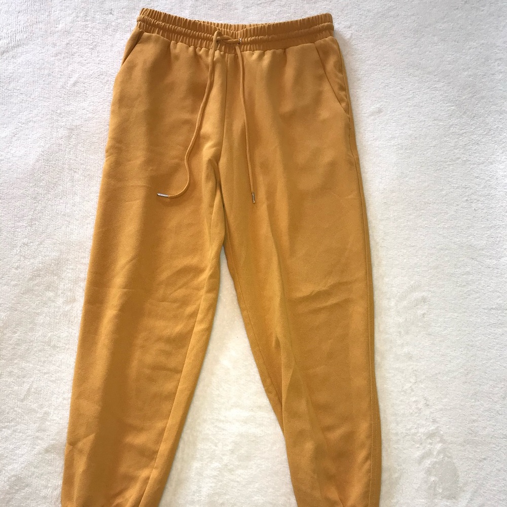 Mustard Yellow Jogger Pants